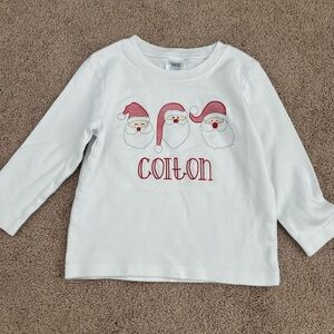 Colton Santa shirt 2t